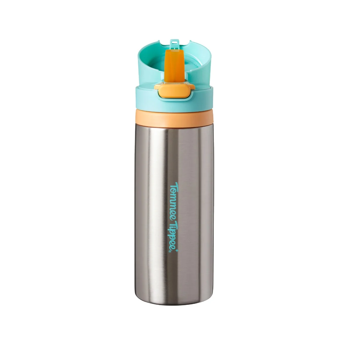 Tommee Tippee On The Go 24m+ nerezová termoláhev se silikonovým brčkem 500 ml