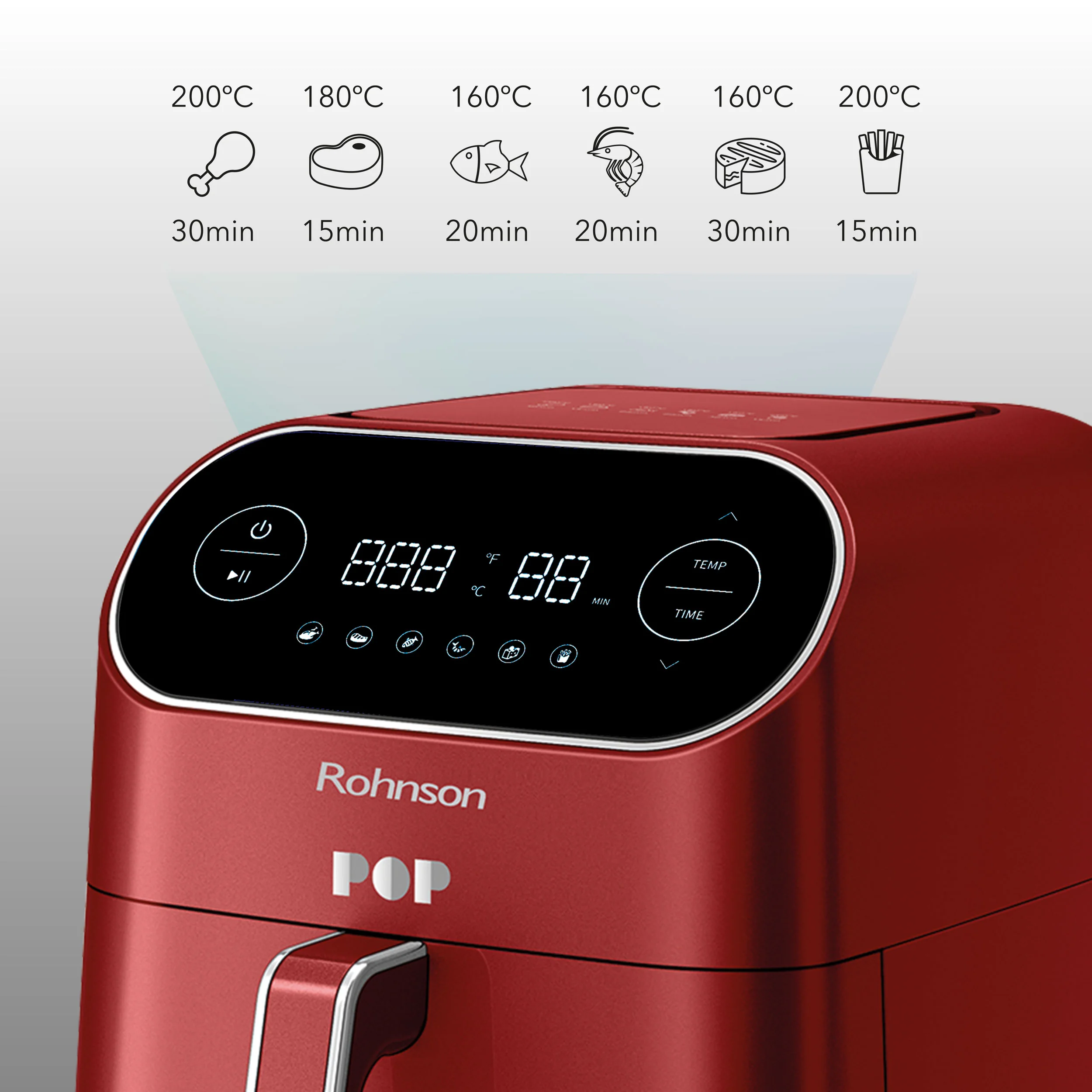 Rohnson Horkovzdušná fritéza R-2859R Red – 7 l