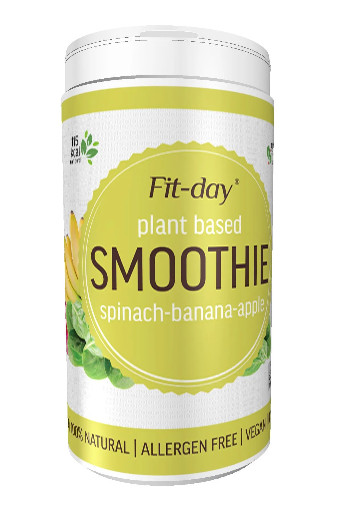 Fit-day smoothie špenát-banán-jablko 600g