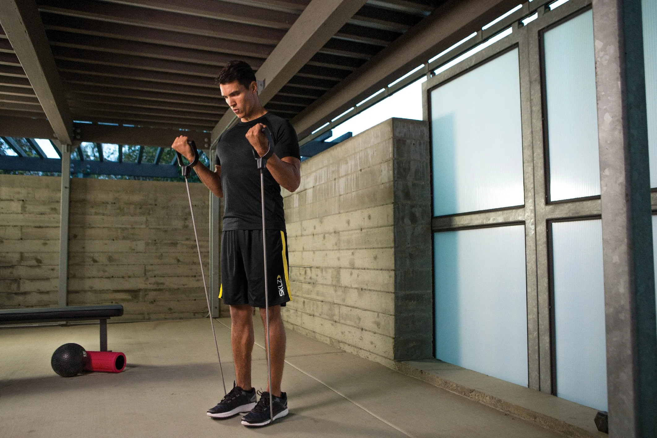 SKLZ Training Cable Heavy, odporová guma šedá, silná 31 kg - 36 kg
