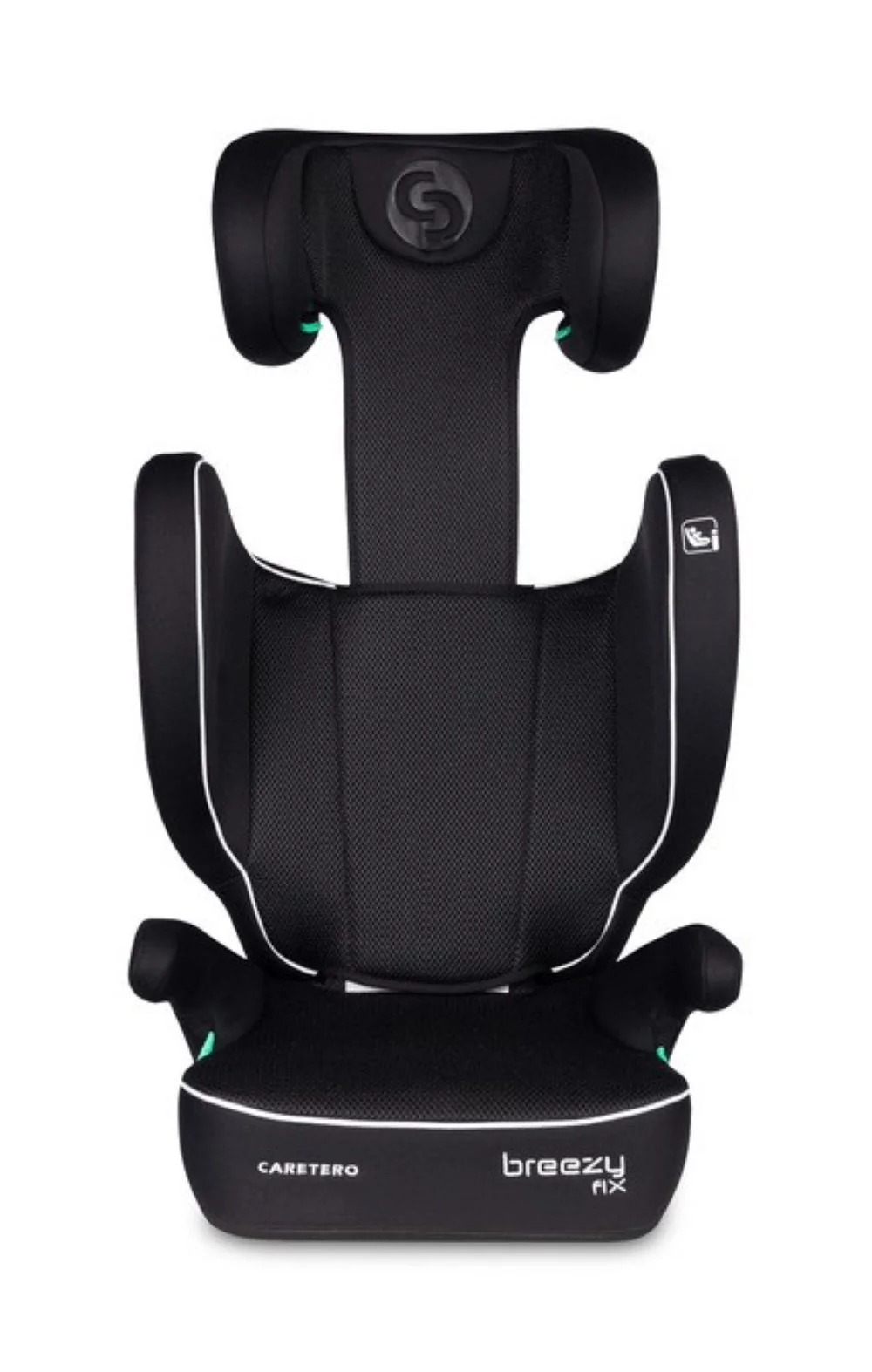 Caretero Dětská autosedačka Breezy 2v1 s isofixem, 100-150cm, černá