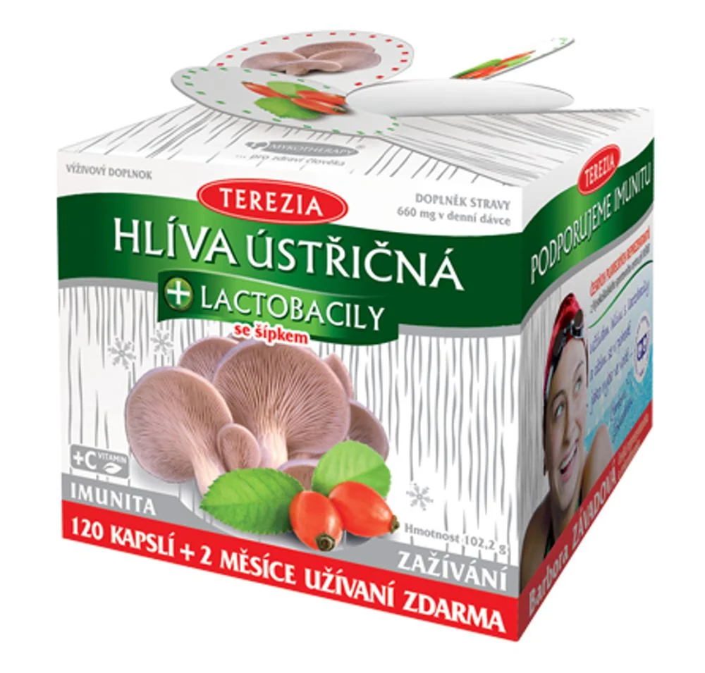 Hlíva ústřičná s lactobacily cps.120+120 AKCE 1+1 ZDARMA