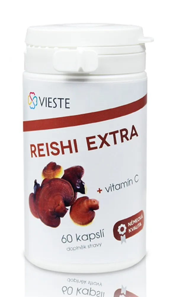 Vieste Reishi extra s vitaminem C 60 kapslí