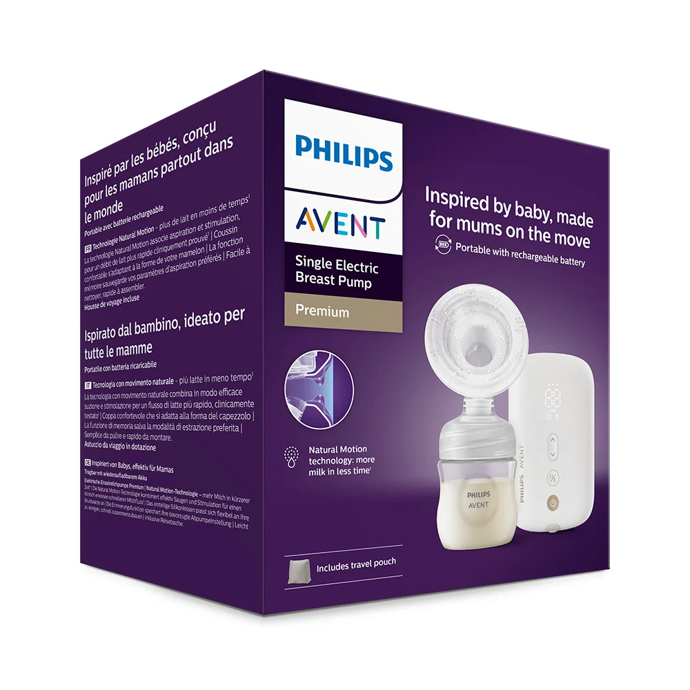 Philips Avent Odsávačka mateřského mléka Natural elektronická Premium dobíjecí