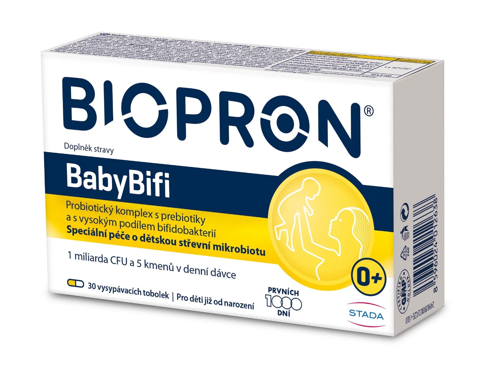 Biopron Laktobacily BabyBifi+ 30 vysypávacích tobolek