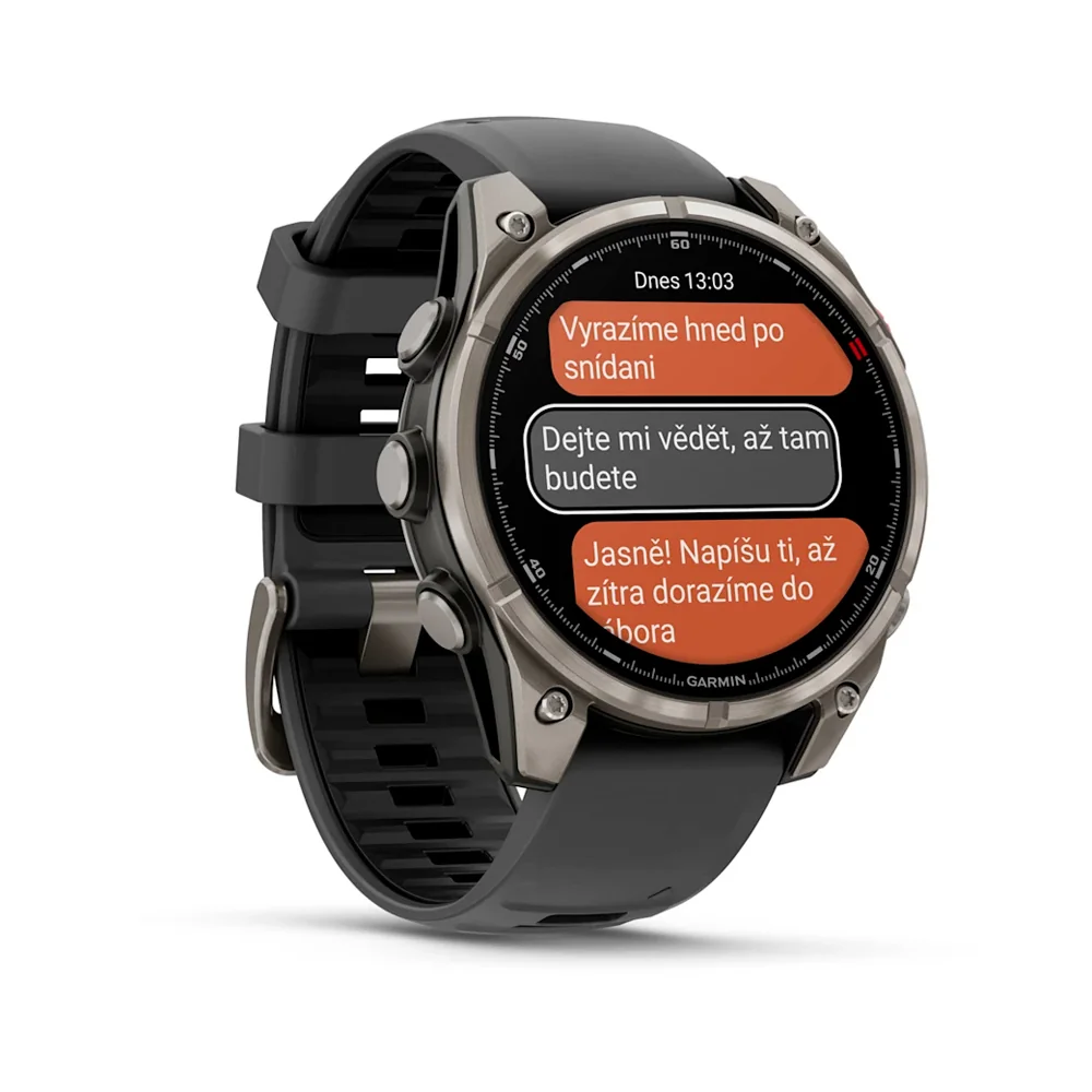 Garmin Fenix 8 Pro AMOLED 47 mm chytré hodinky Sapphire Graph/Black