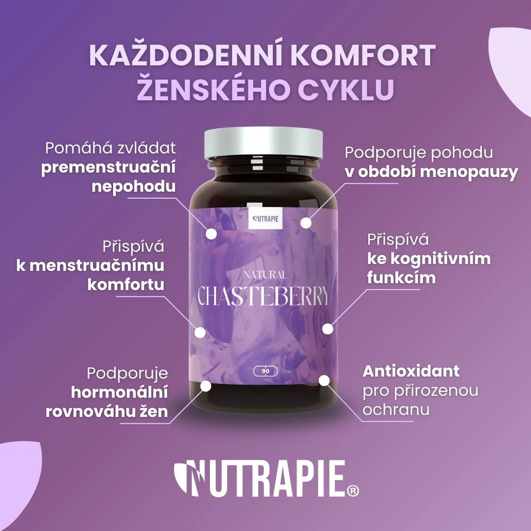 Nutrapie Natural Chasteberry 90 kapslí