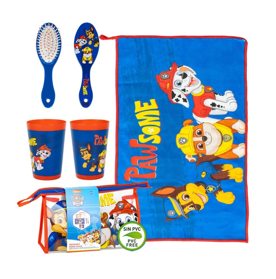 Cerdá Cestovní toaletní set Paw Patrol 3 ks
