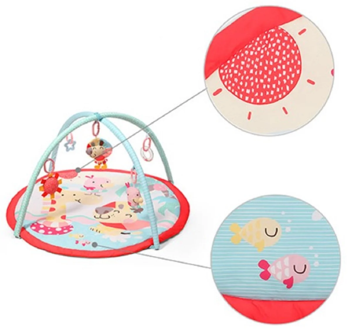 Babyono Vzdělávací edukační hrací podložka - Pool Party