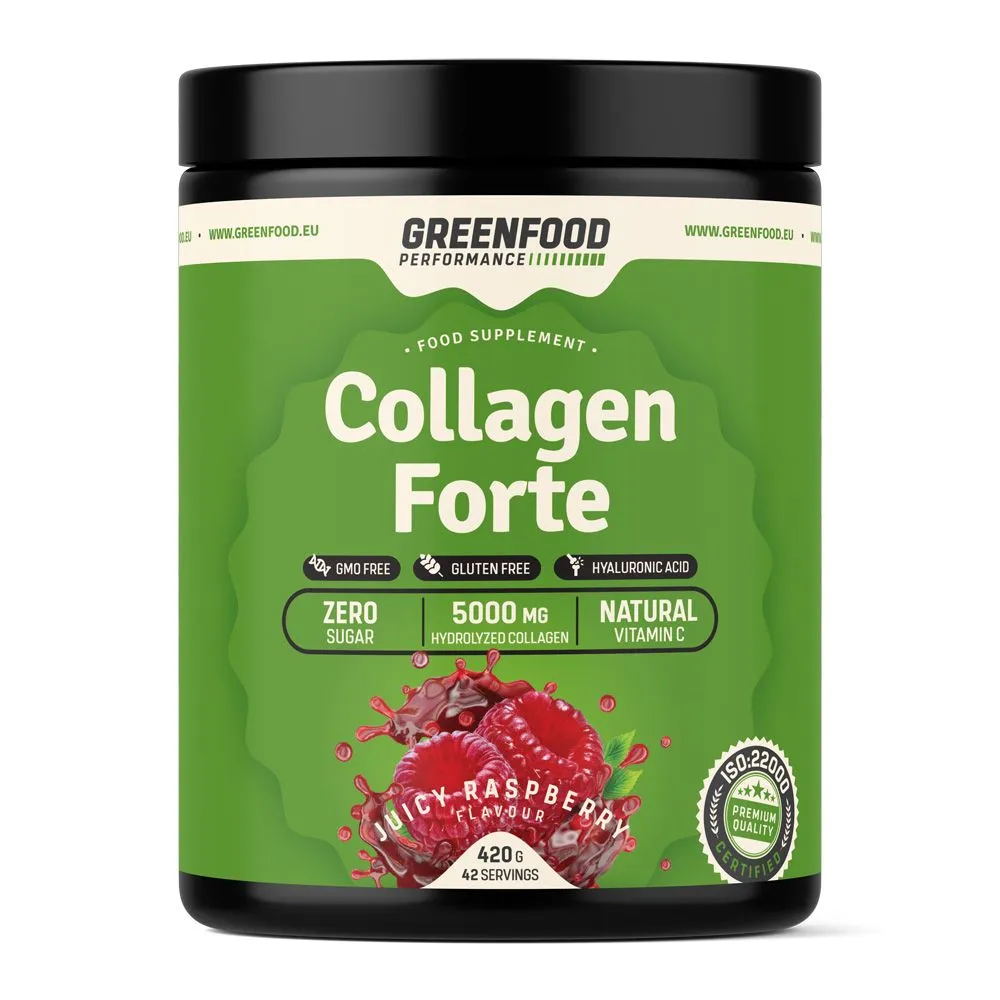 GreenFood Performance Collagen Forte Juicy malina 420 g