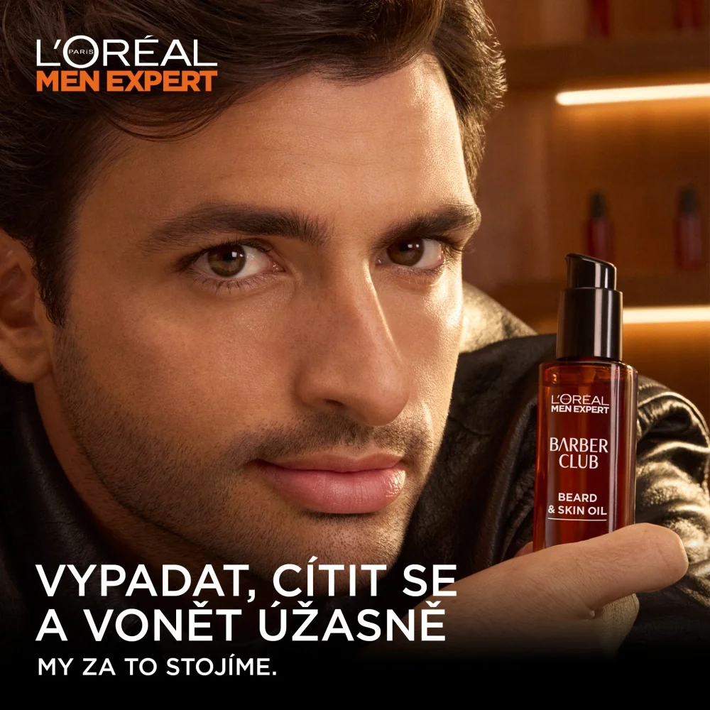 Loréal Paris Men Expert Barber Club pečující olej na vousy a pleť 30 ml