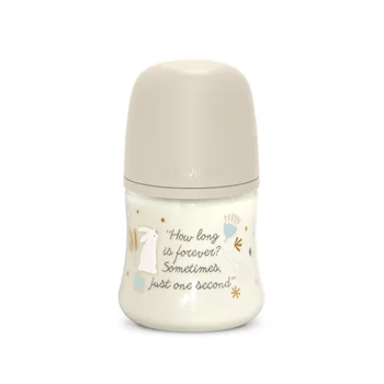 Suavinex Wonderland Kojenecká láhev průtok S 0m+ 150 ml 1 ks krémová