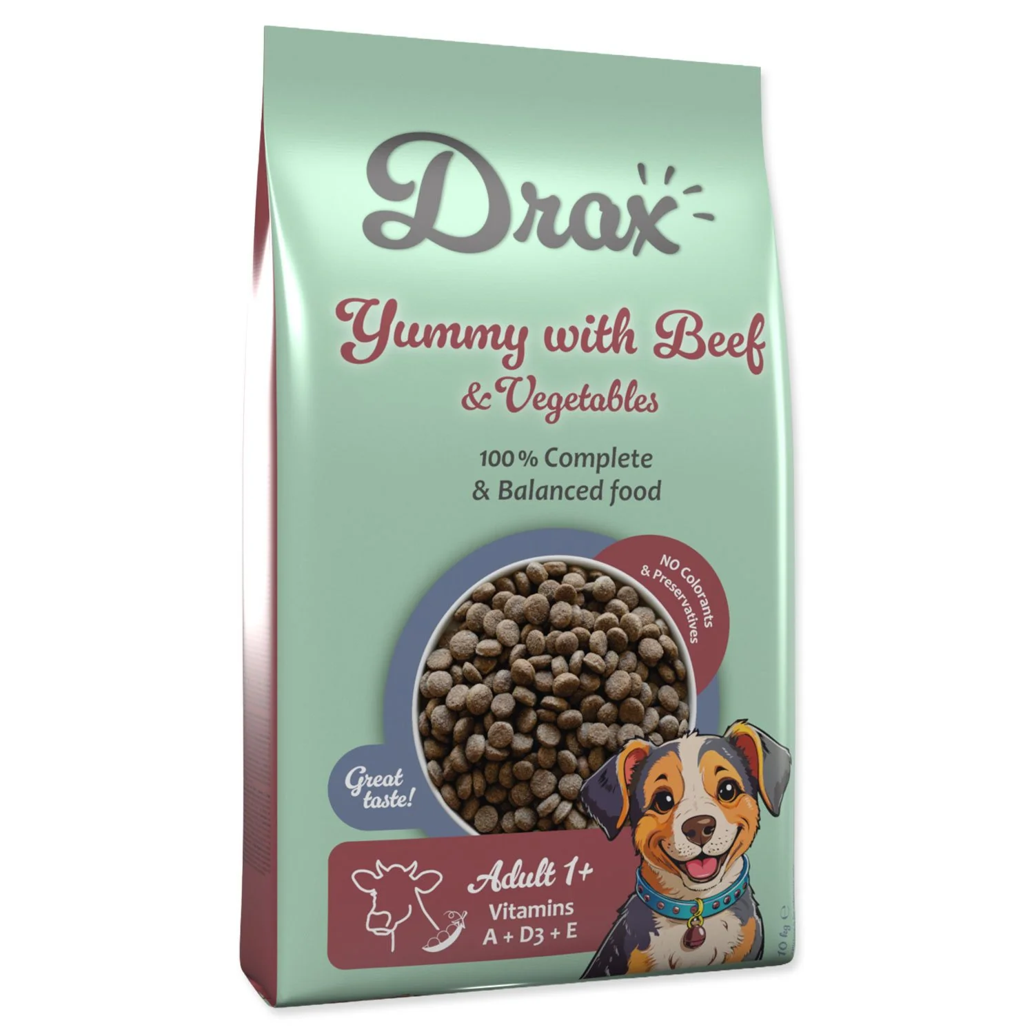 Drax Krmivo Adult s hovězím a se zeleninou 10kg