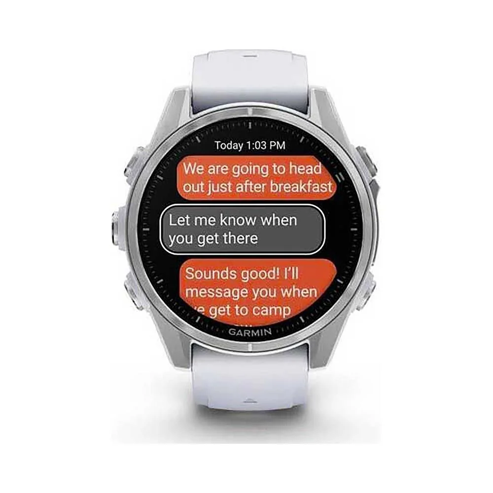 Garmin Fenix 8 43 mm AMOLED chytré hodinky Silver