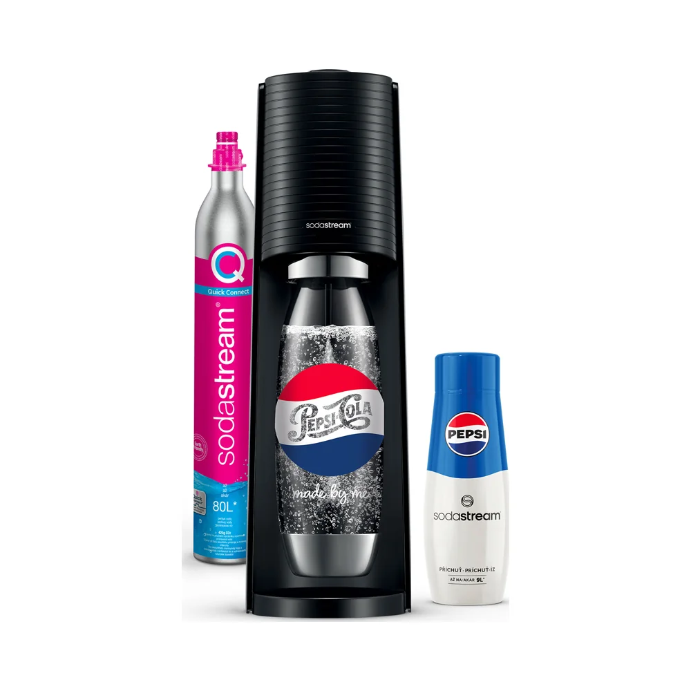 SODASTREAM Terra Black Pepsi Mpack výrobník perlivé vody