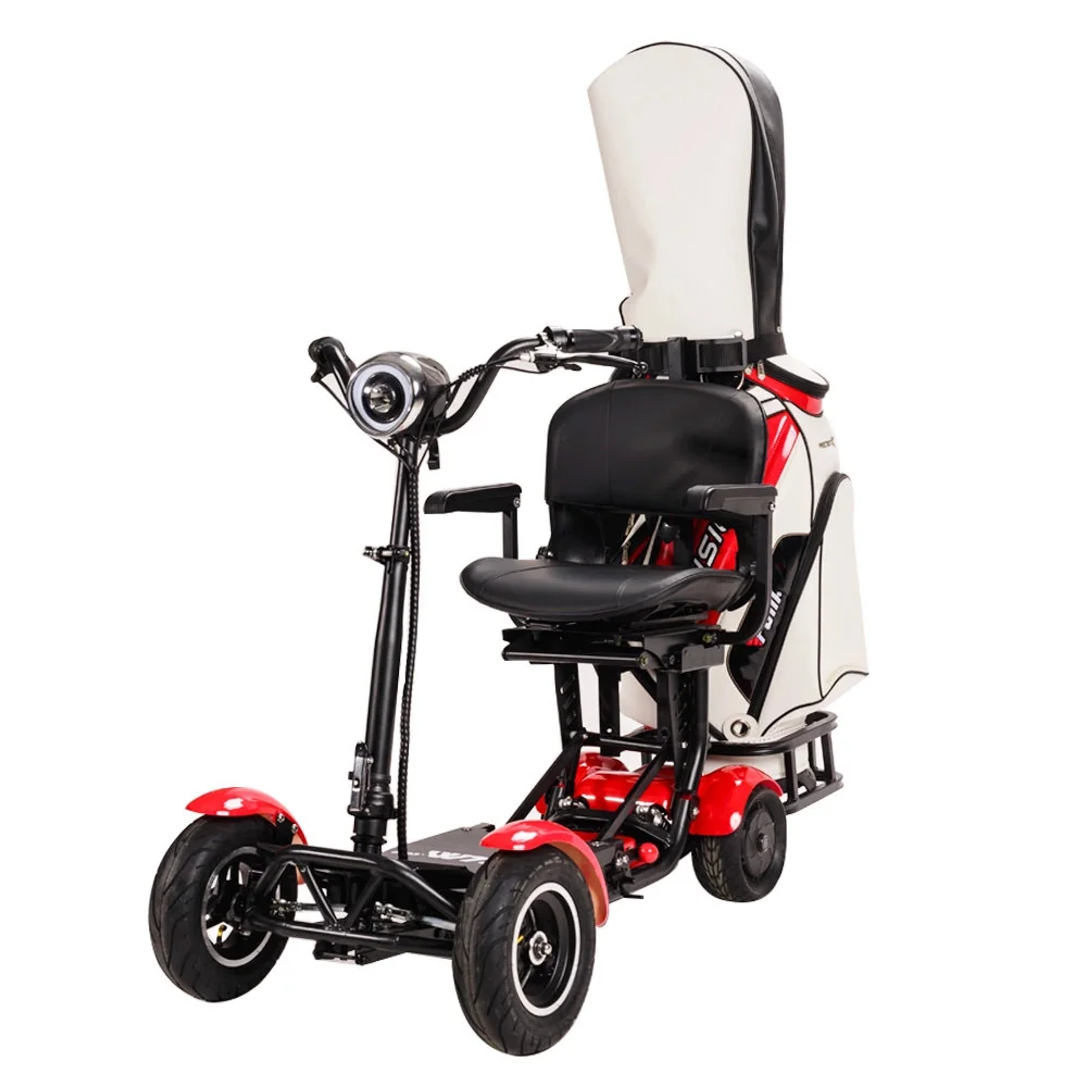 Eroute Skládací elektrický skútr pro seniory FOLD 2 Golf Li-ion Barva: Červená
