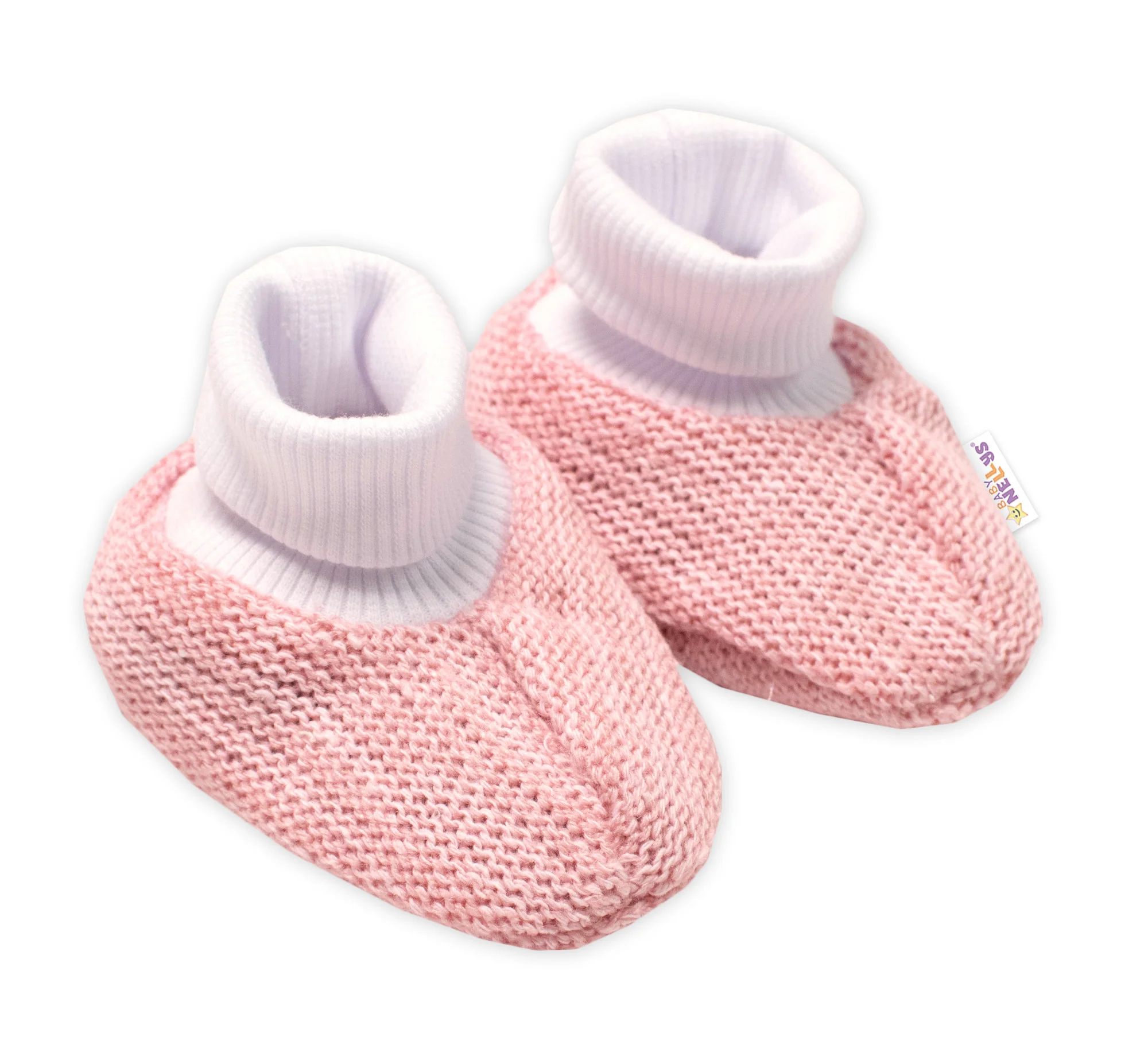 Baby Nellys 3D sada Hand made, kabátek, kalhoty, botičky, růžová,56