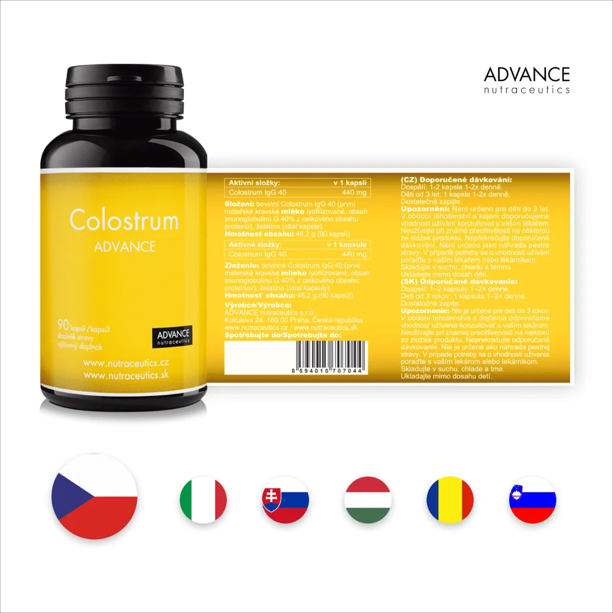 Advance Colostrum 90 kapslí