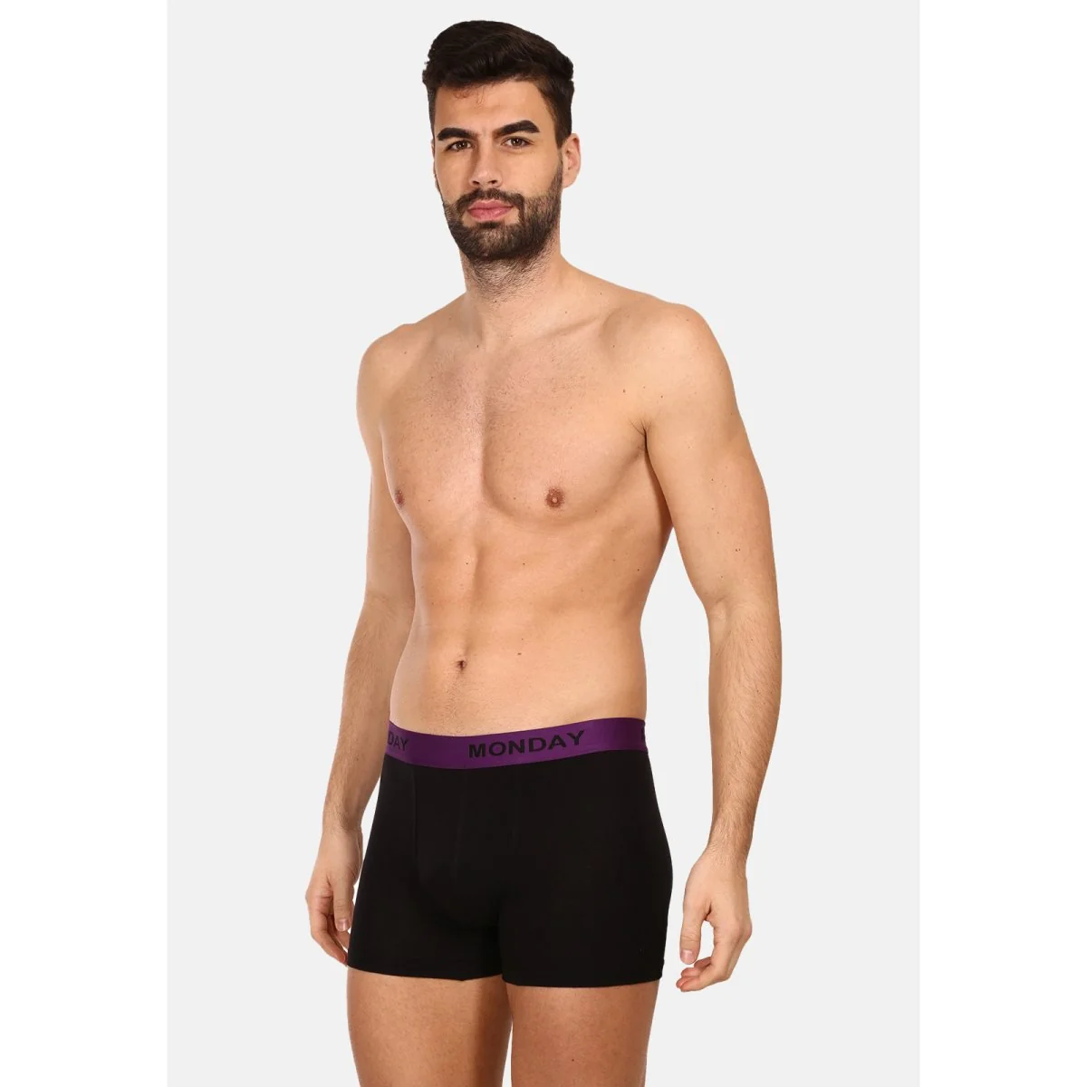 Nedeto 7PACK pánské boxerky černé (7NDTB001-week) XXL