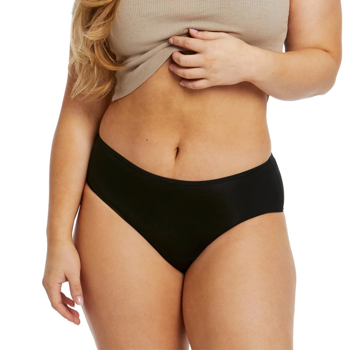 Love Luna Menstruační kalhotky Midi Black Eco (LOVE003ECO) M