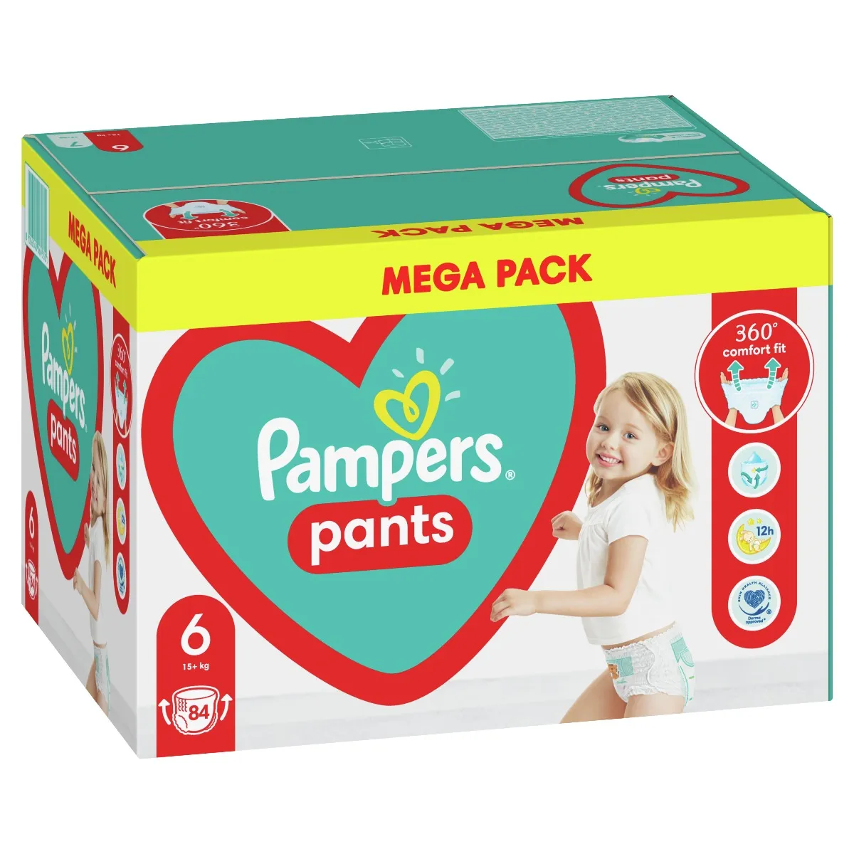 Pampers Pants vel. 6 Mega Pack 14-19 kg plenkové kalhotky 84 ks