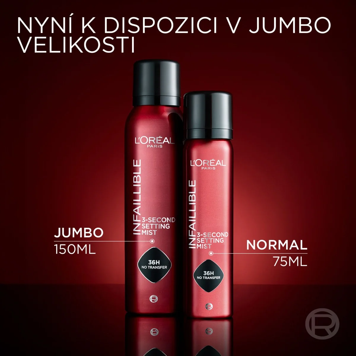 Loréal Paris Infaillible 3 Second Setting Mist fixační sprej 75 ml