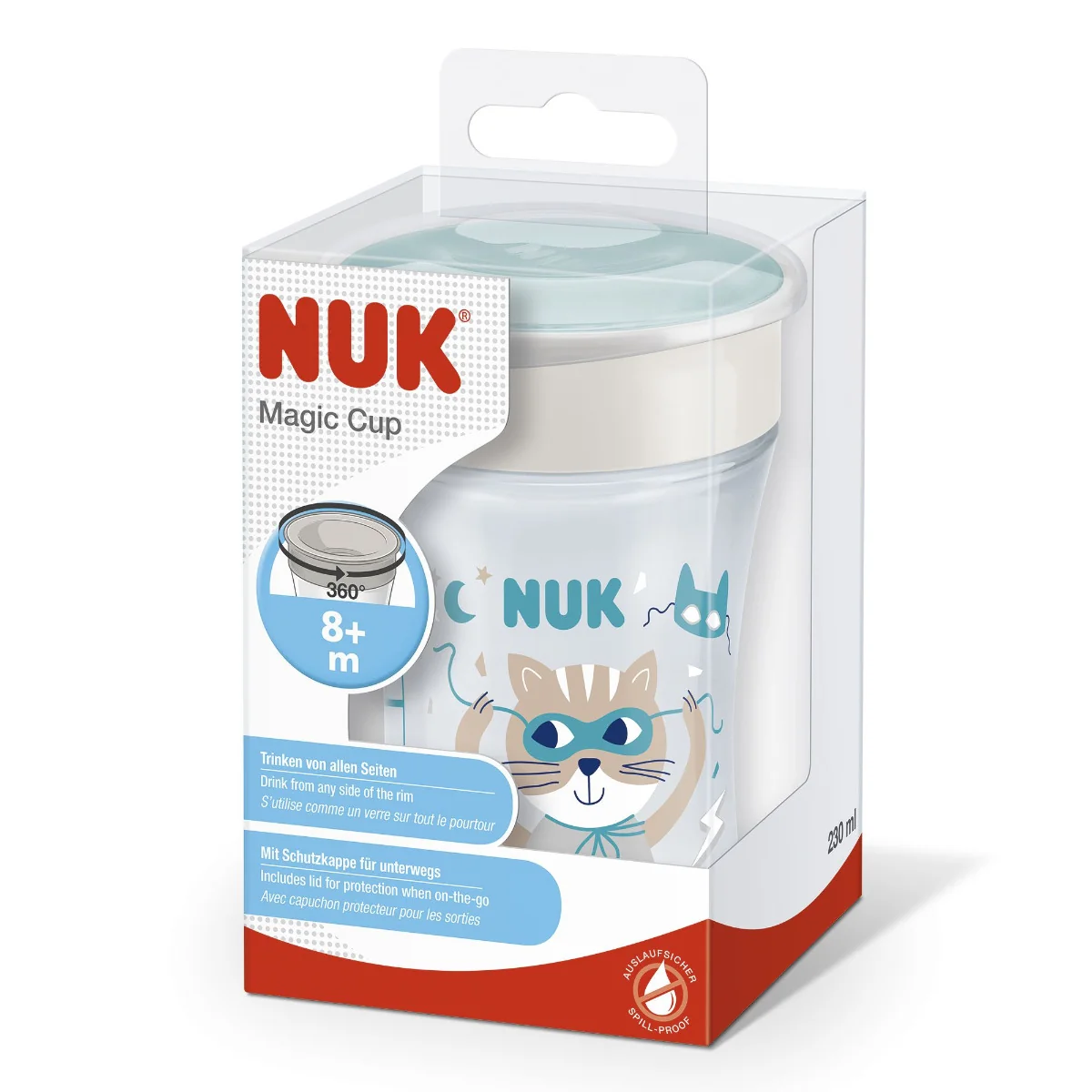 NUK Hrnek Magic Cup s víčkem 230 ml 1 ks