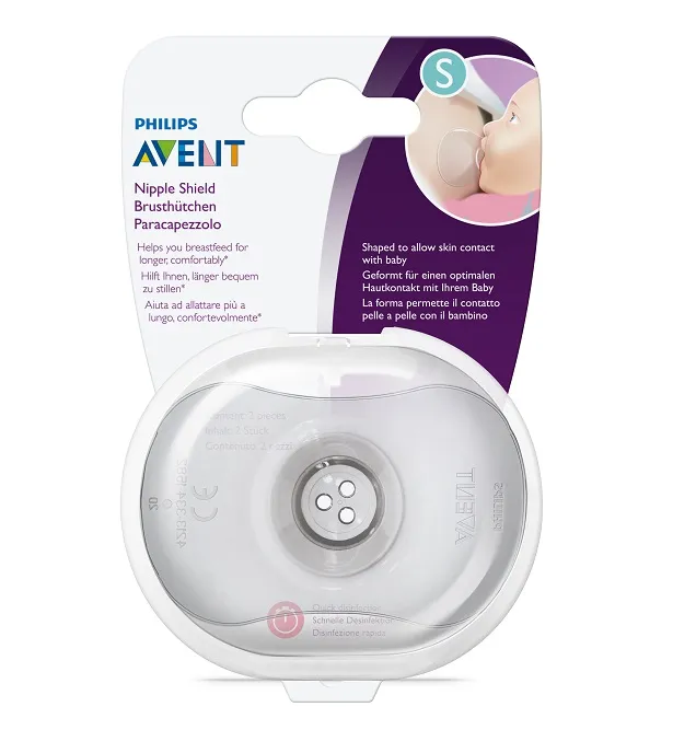 Philips Avent Chránič prsních bradavek small 2 ks + pouzdro