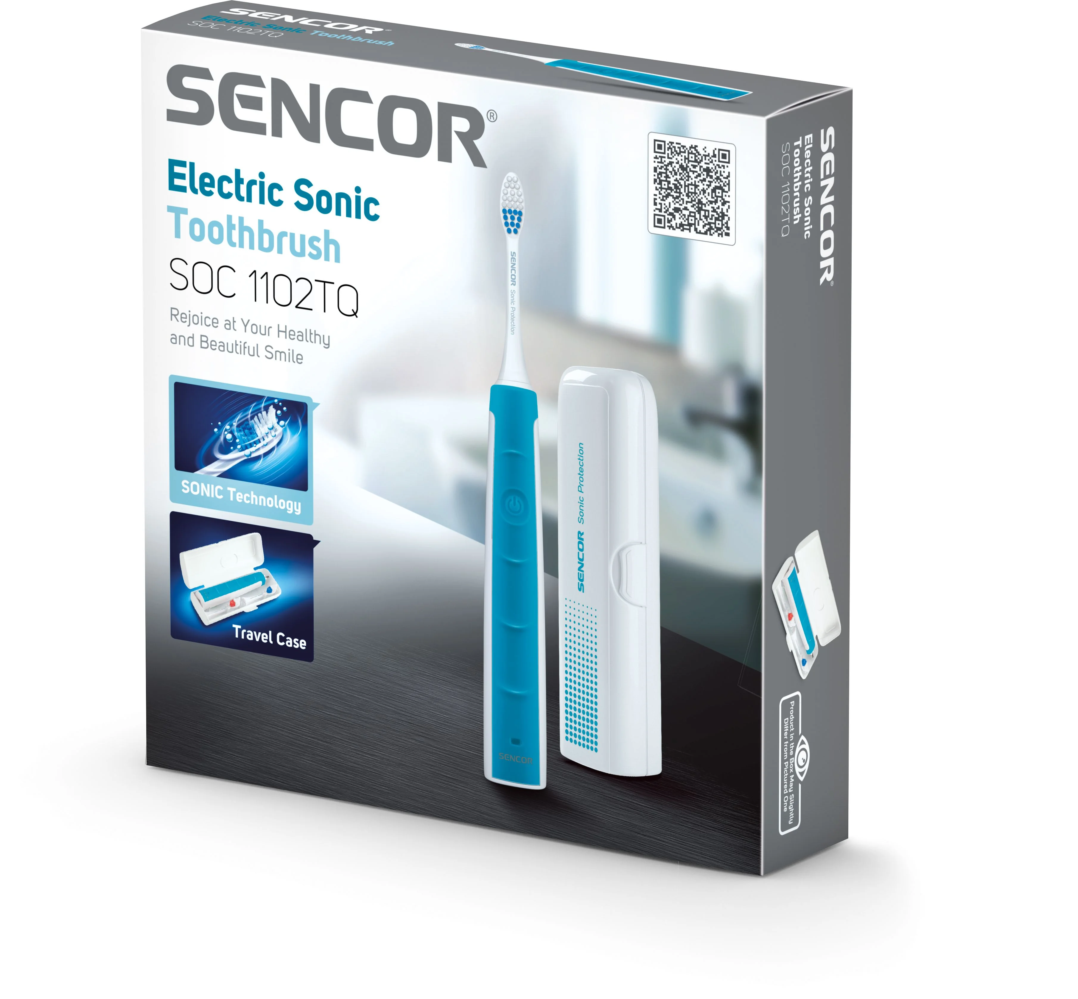 SENCOR SOC 1102TQ sonický zubní kartáček
