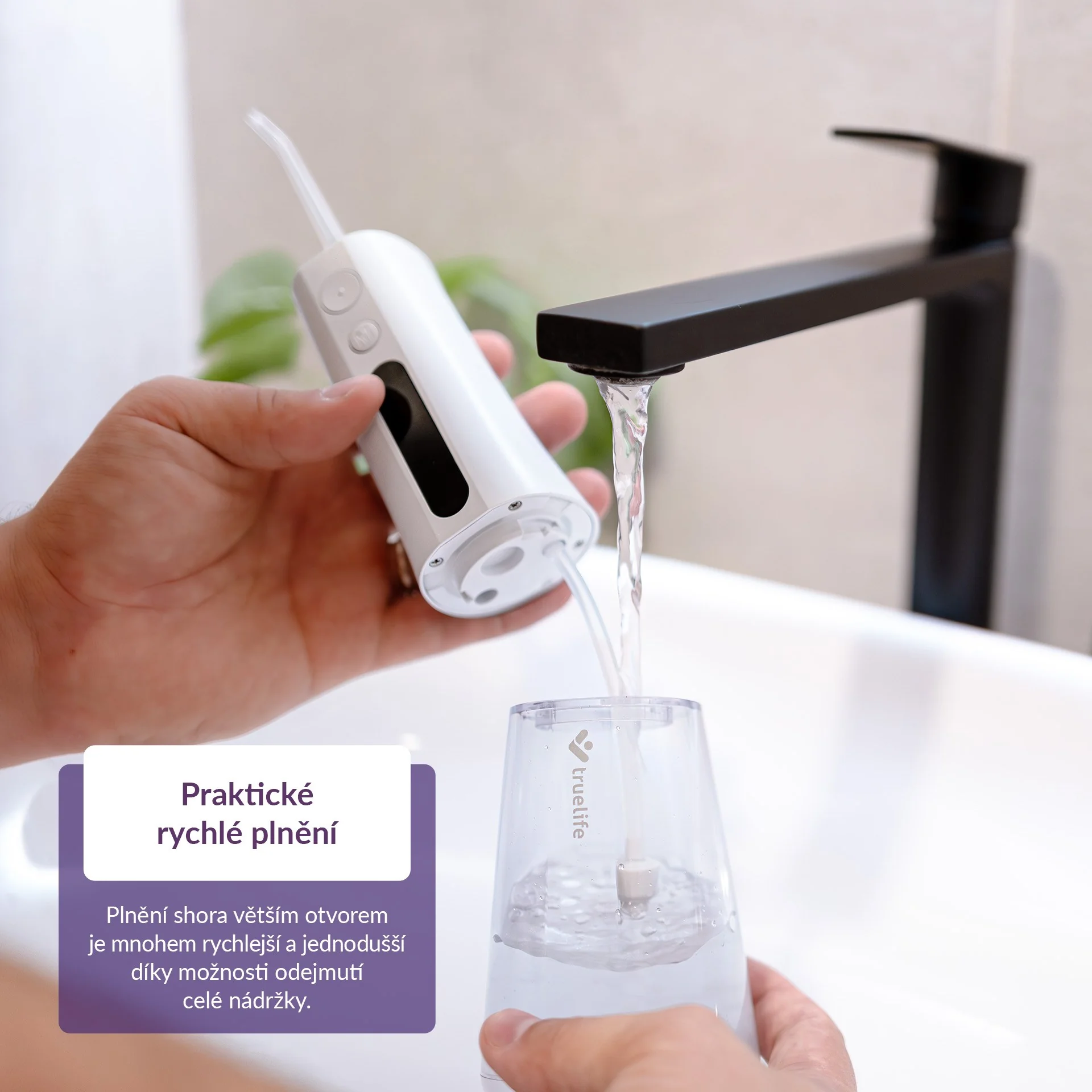 Truelife AquaFloss Compact L100 ústní sprcha bílá