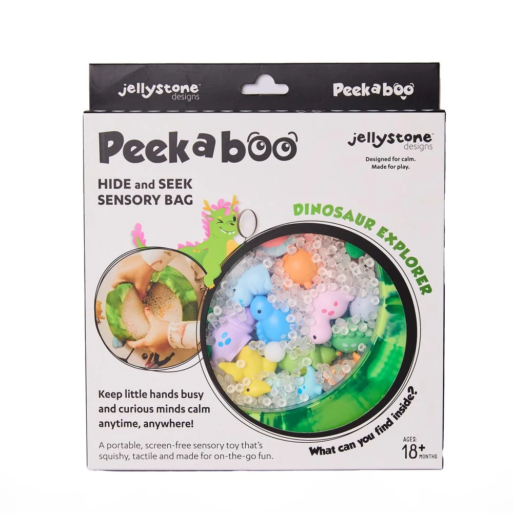 Jellystone Designs Senzorický disk Peekaboo, dinosaur