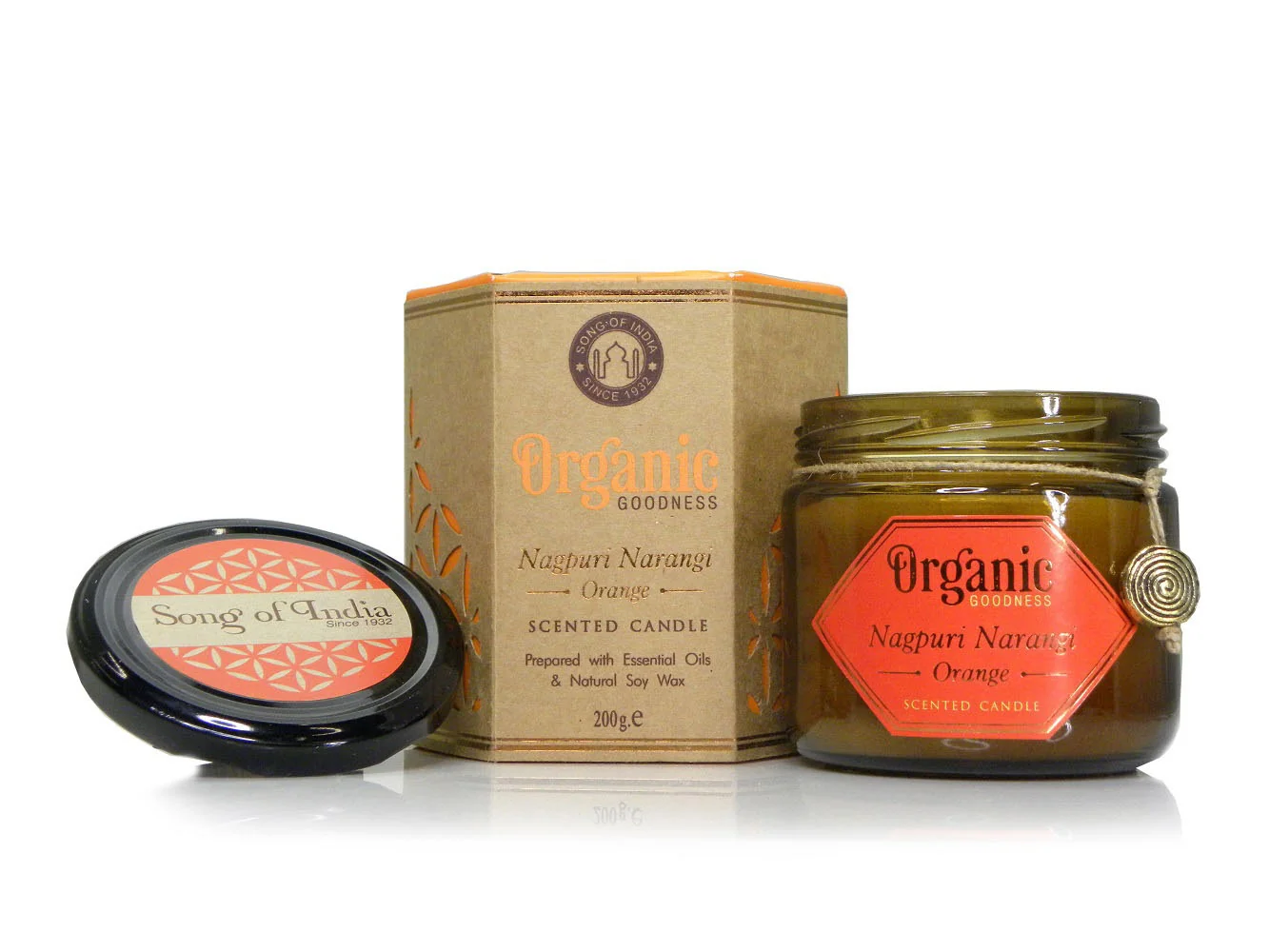 Song of India Vonná svíčka Organic Goodness - Nagpuri Narangi Orange