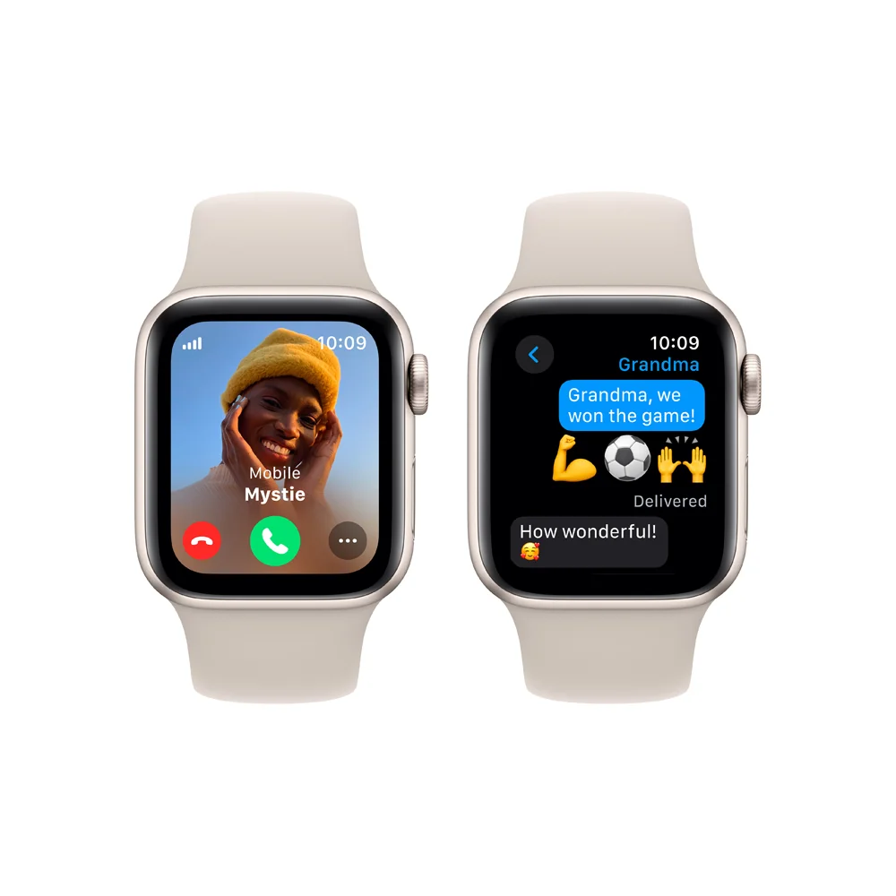Apple Watch SE Cellular 40 mm sport band M/L smart hodinky Starlight