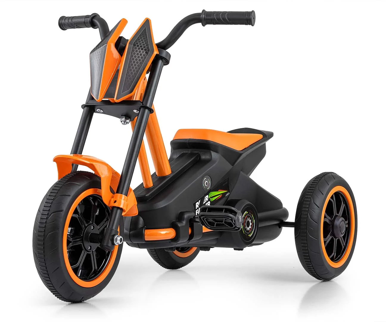 Milly Mally Dětská motokára RIDER – šlapací gokart, 3+, nosnost 30 kg - oranž
