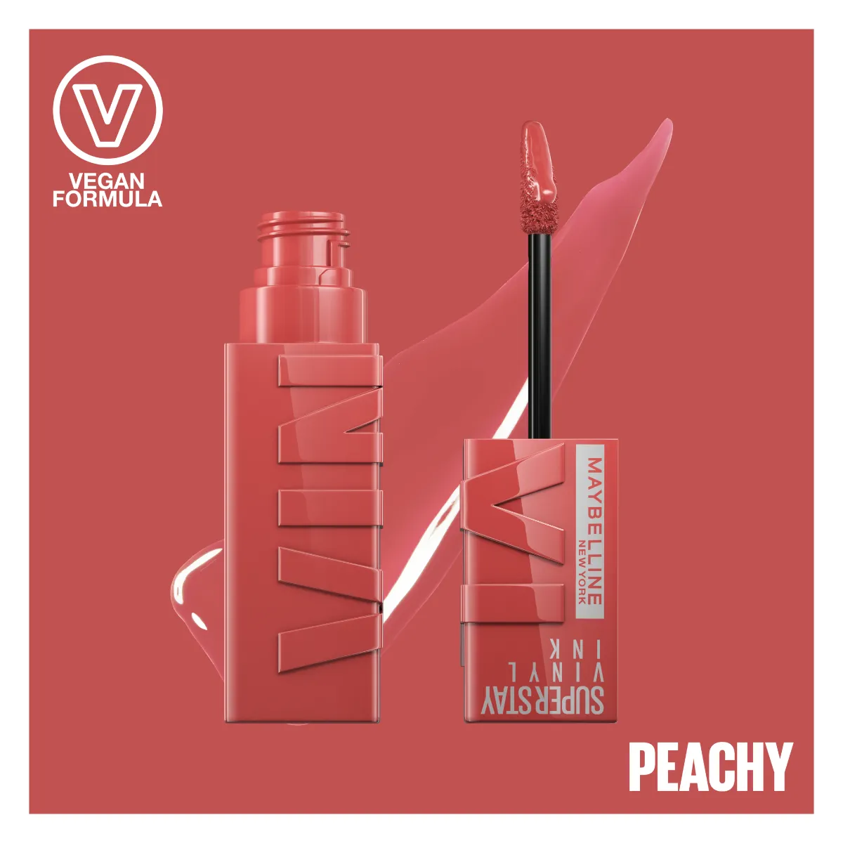 Maybelline SuperStay Vinyl Ink 15 Peachy tekutá rtěnka 4,2 ml