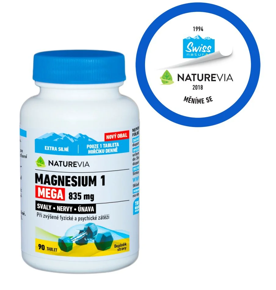 NatureVia Magnesium 1 Mega 835 mg 90 tablet