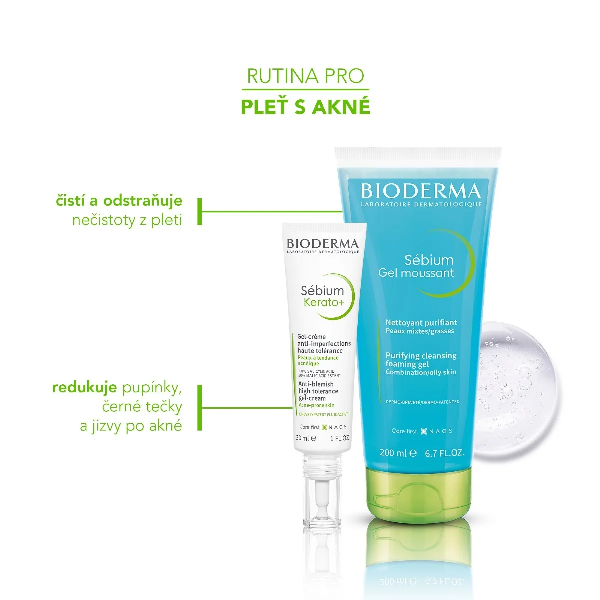 BIODERMA Sébium Sada na pleť se sklony k akné dárkový balíček 2 ks