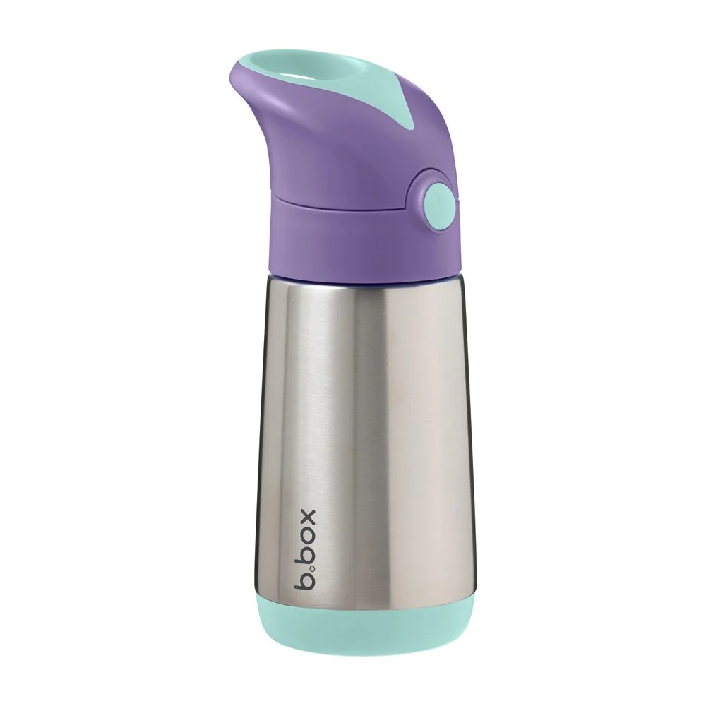 B.BOX Termoska na pití s brčkem 350 ml - lilac pop