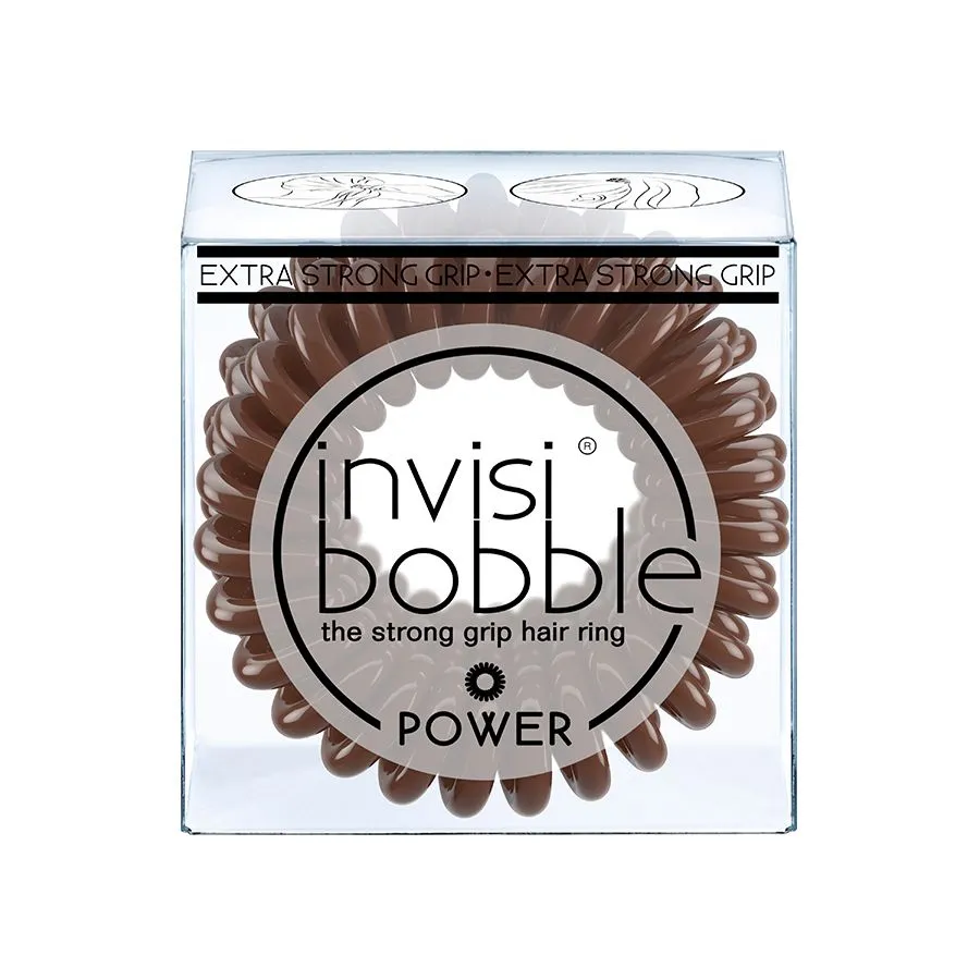 Invisibobble POWER Pretzel Brown gumička do vlasů 3 ks