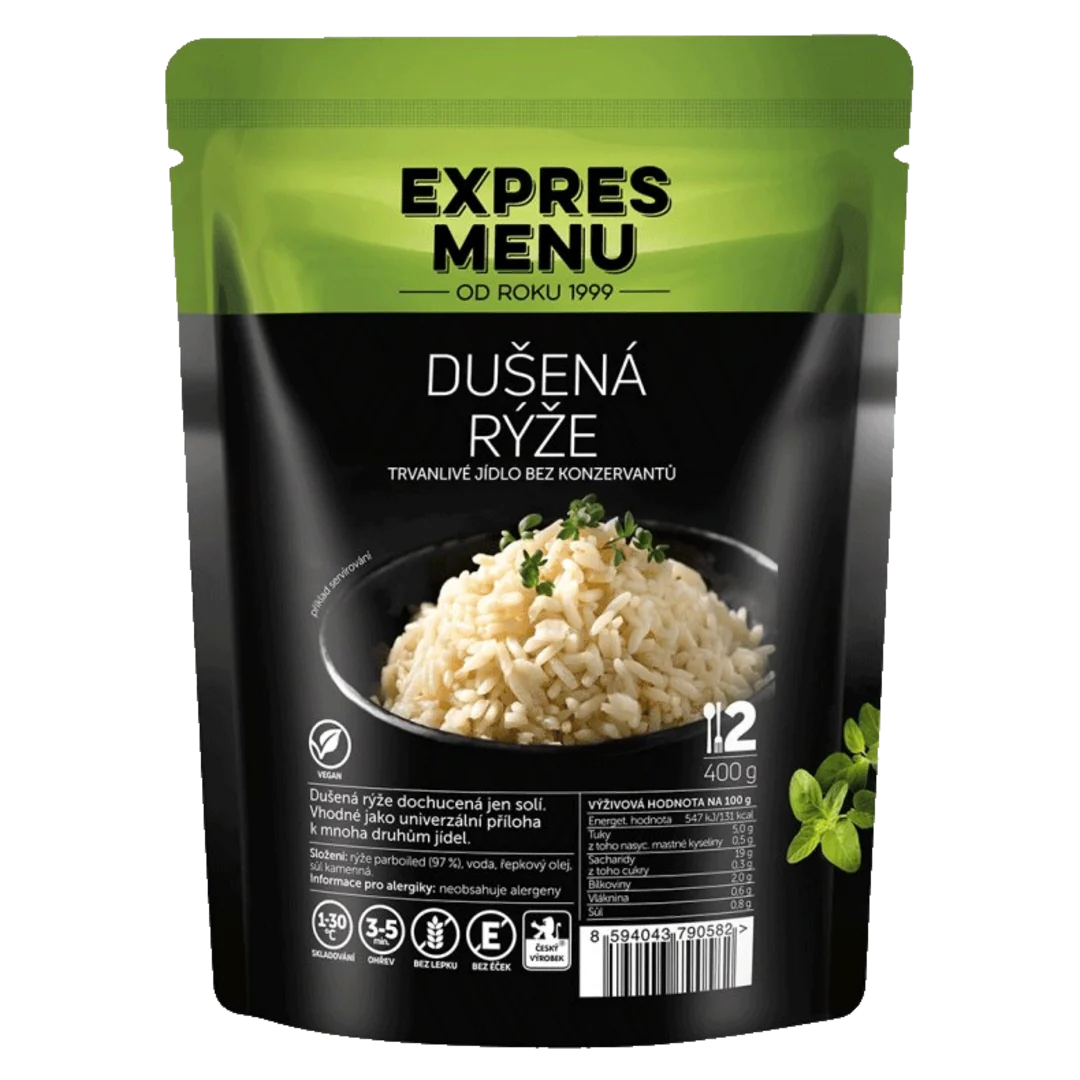 EXPRES MENU Rýže dušená 400 g (2 porce)