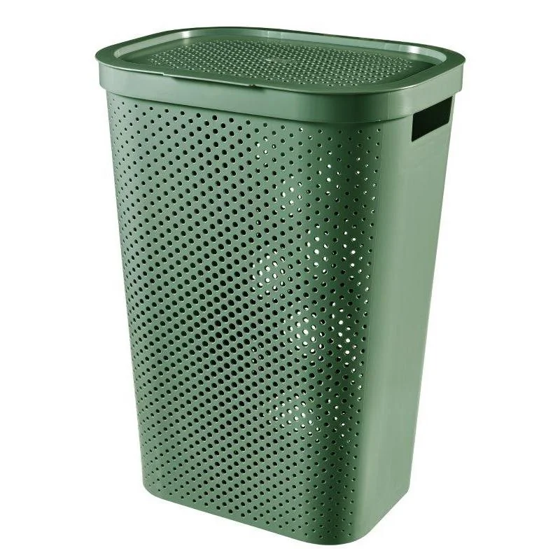 Curver Koš na prádlo Infinity Dots 60L zelený
