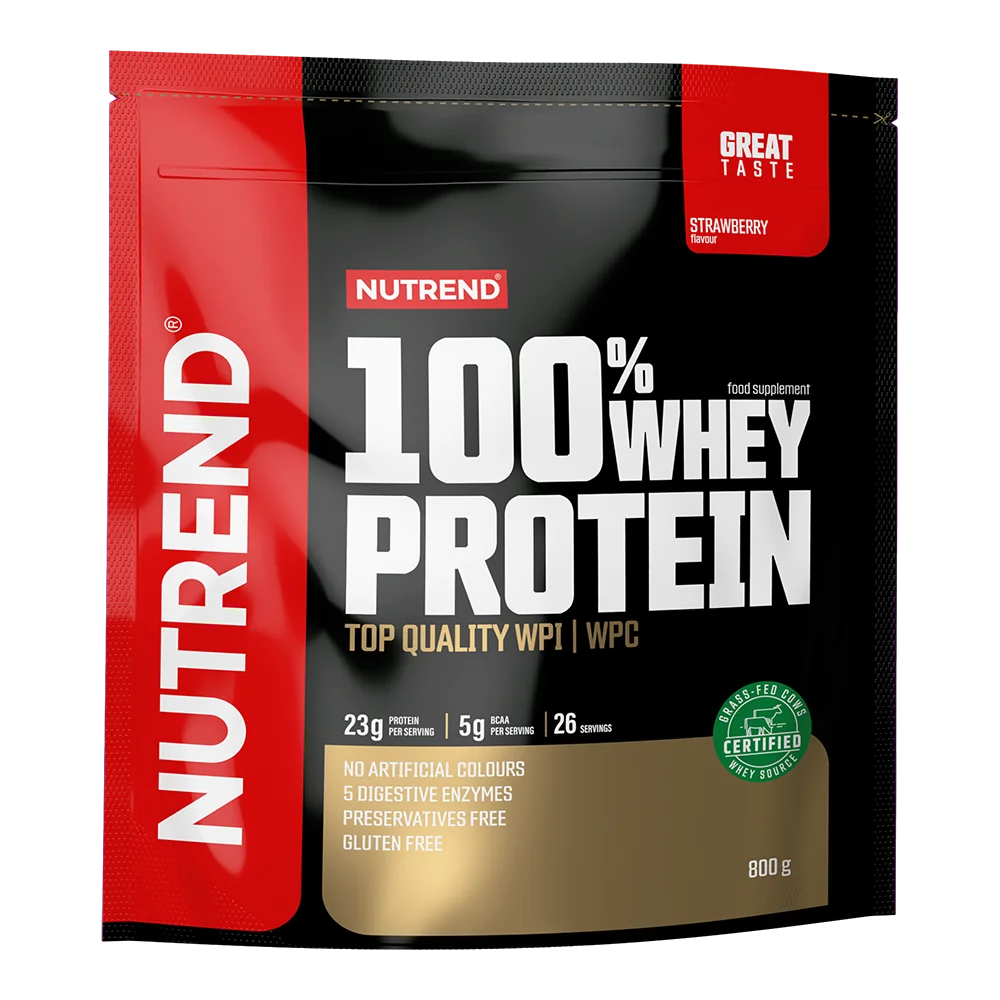 Nutrend 100% Whey Protein strawberry 800 g