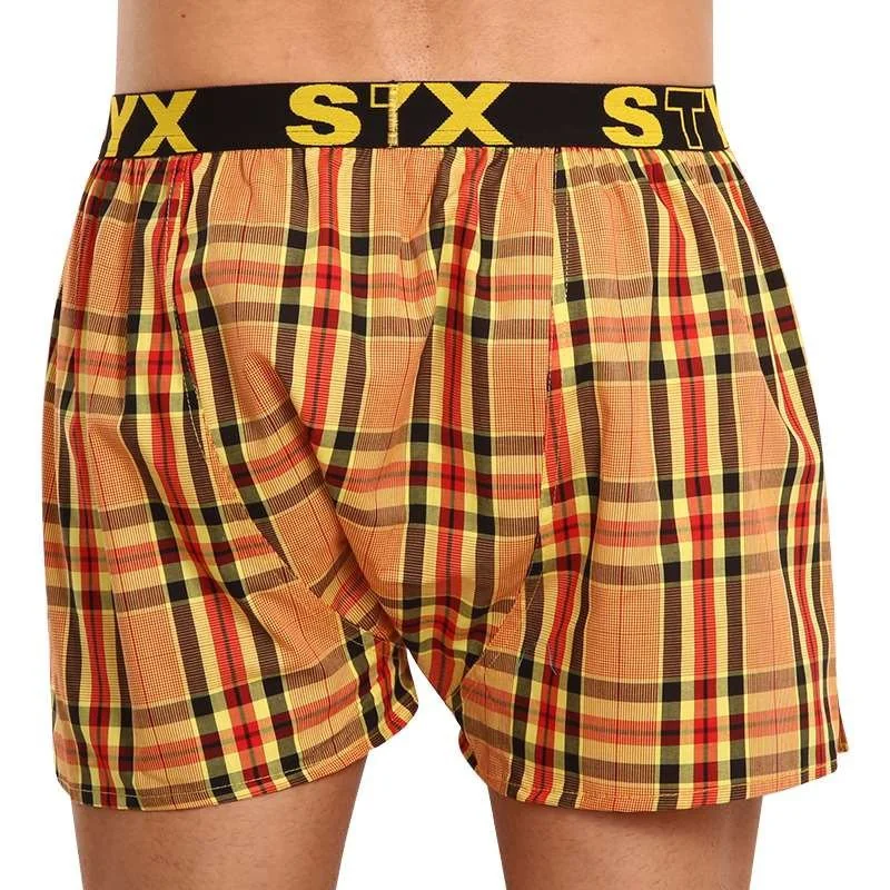 Styx 3PACK pánské trenky sportovní guma vícebarevné (3B092140) XL