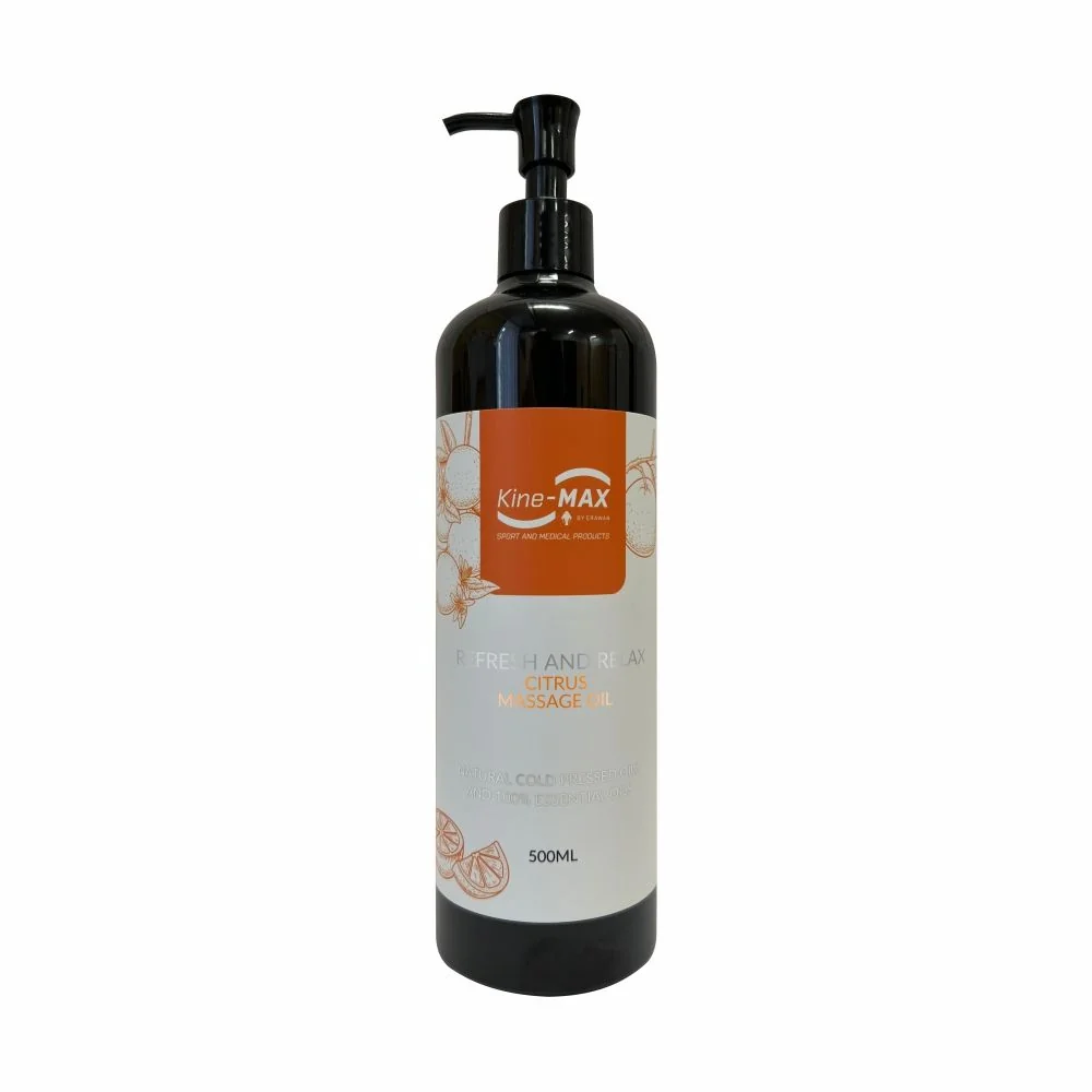 KineMAX REFRESH AND RELAX Citrus Massage Oil masážní olej 500 ml
