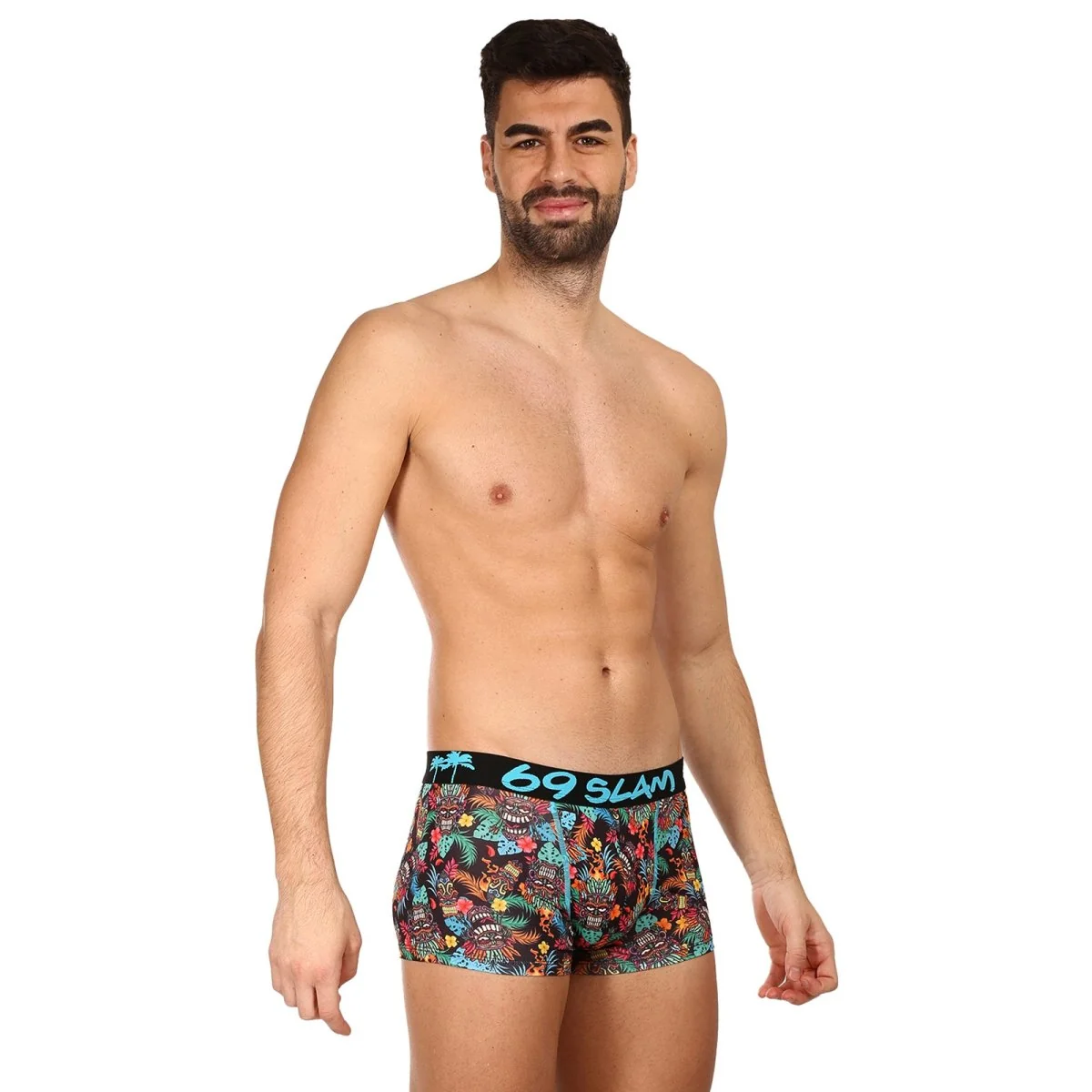 69SLAM Pánské boxerky hip hawaiian tiki (MSYHWT-PO) M
