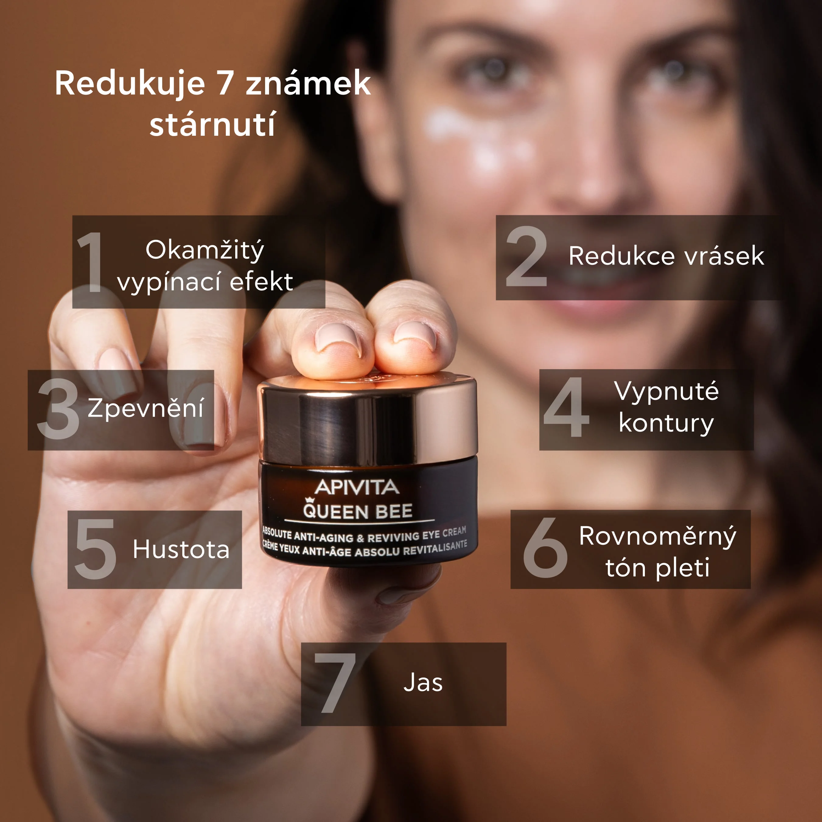 APIVITA Queen Bee oční krém proti vráskám 15 ml