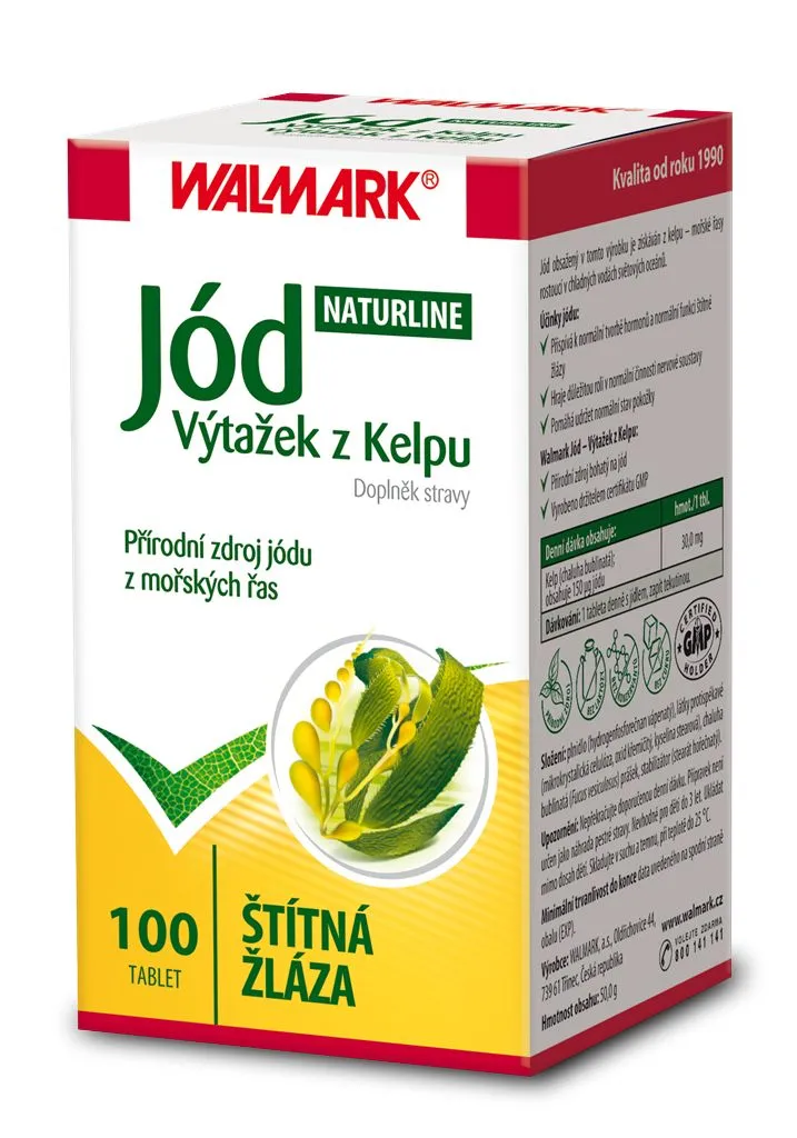 Walmark Jód (výtažek z Kelpu) 0,15 mg 100 tablet