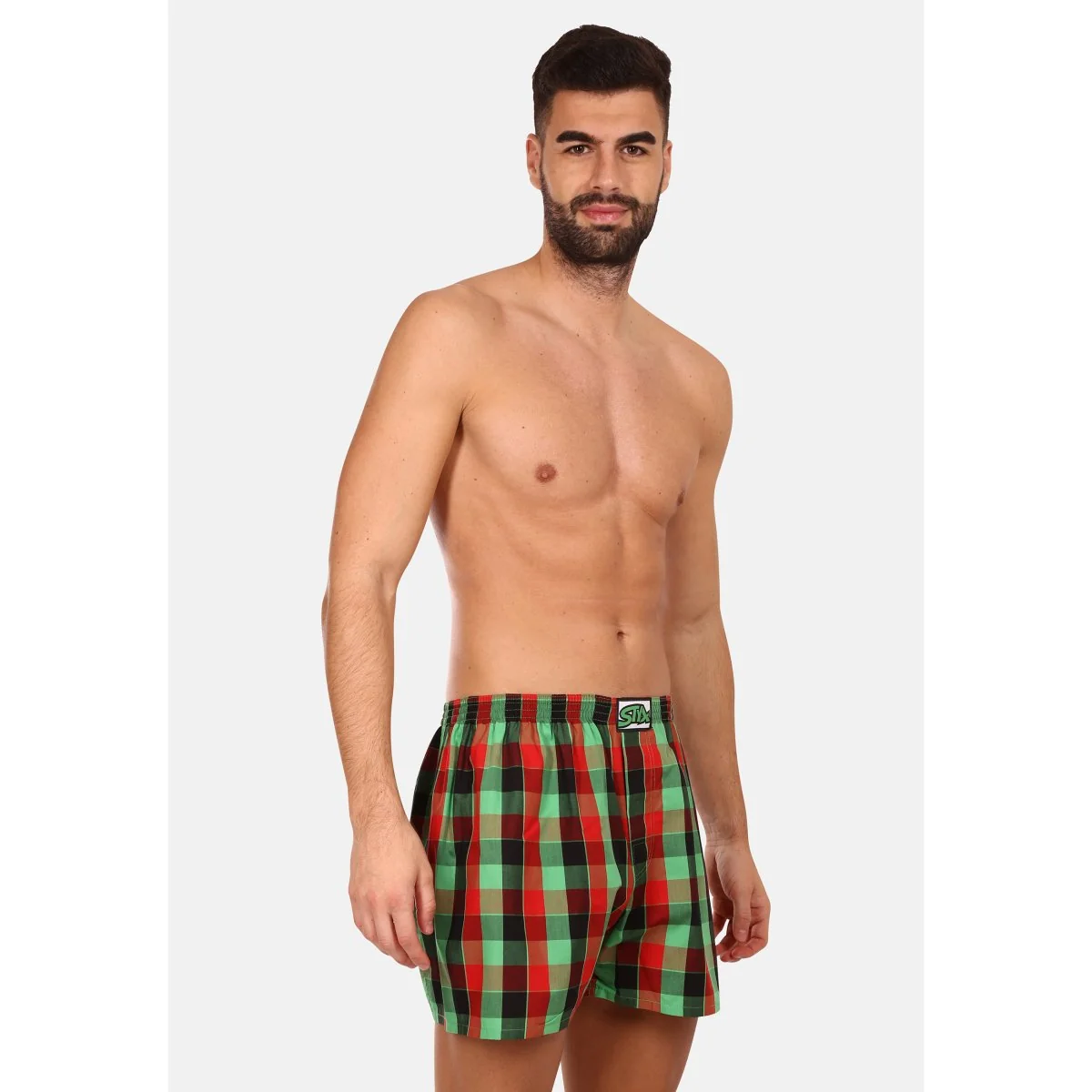 Styx 3PACK pánské trenky klasická guma vícebarevné (3A093338) M