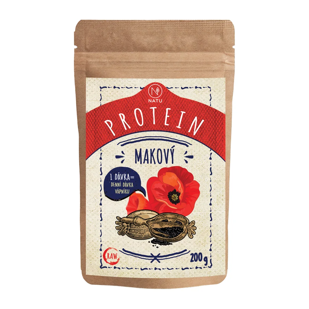 NATU Makový protein RAW 200 g