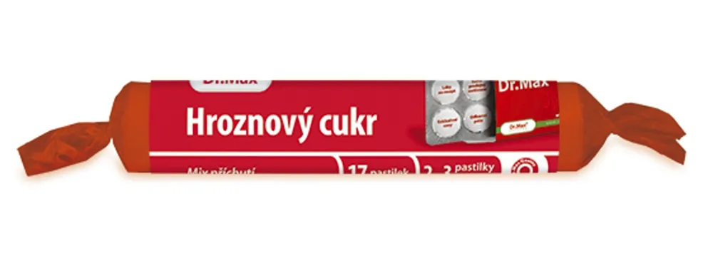 Dr. Max Hroznový cukr vitamin C, promo, 17tbl.